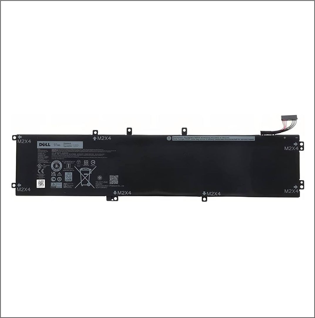6GTPY Laptop Battery for Dell XPS 15 9560 9570 9550 7590 Precision 5510 5520 5530